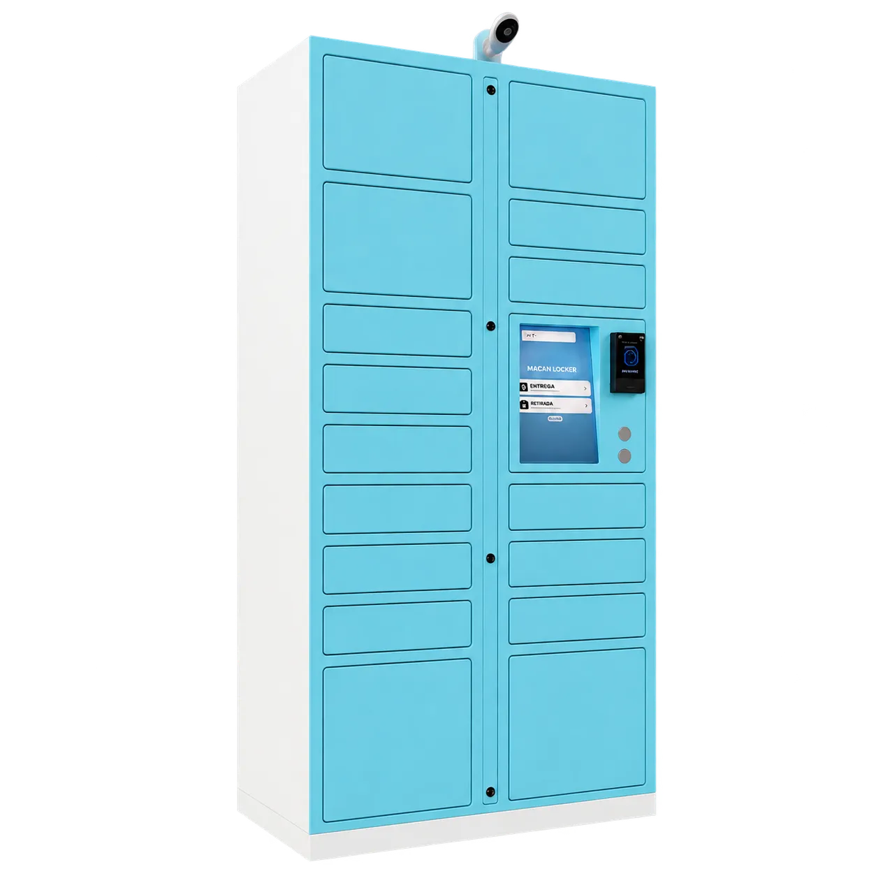 Federal Locker no acabamento Azul céu