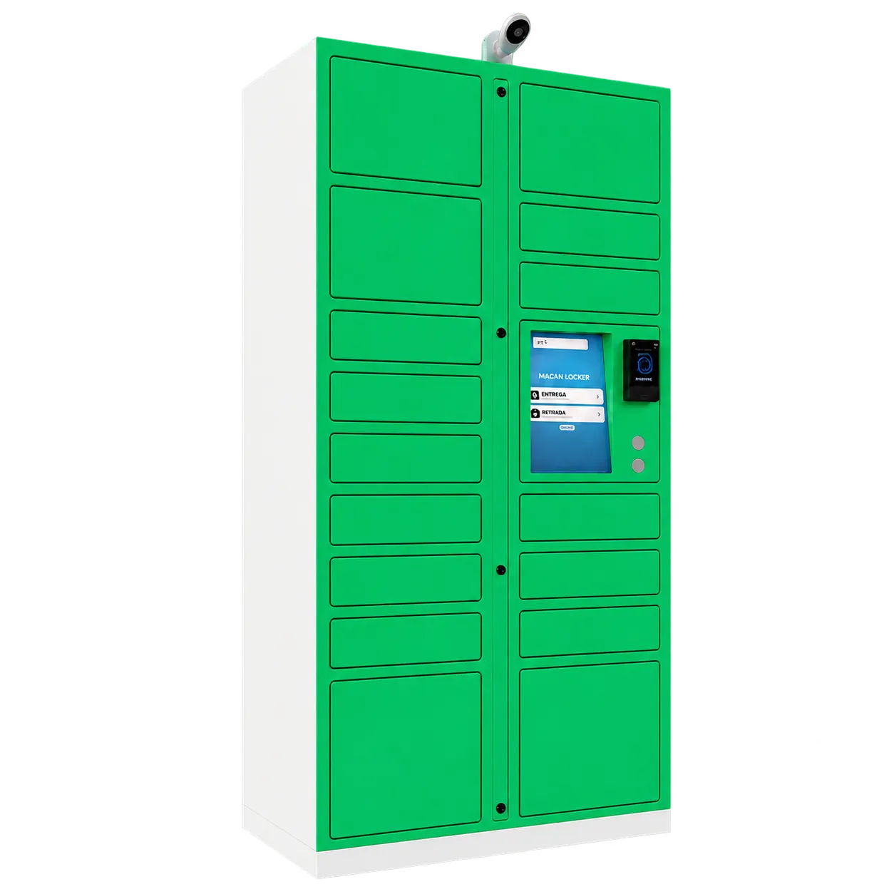 Federal Locker no acabamento Verde