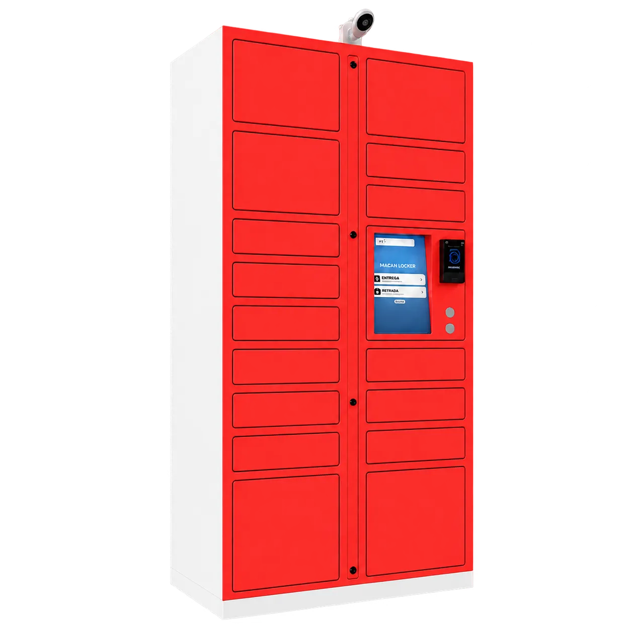 Federal Locker no acabamento Vermelho