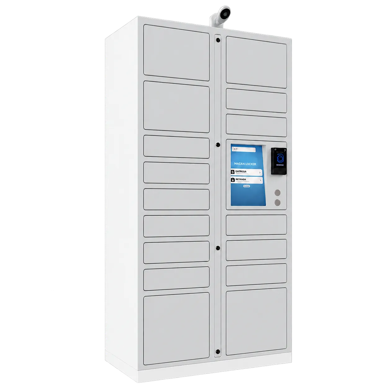 Federal Locker no acabamento Prata