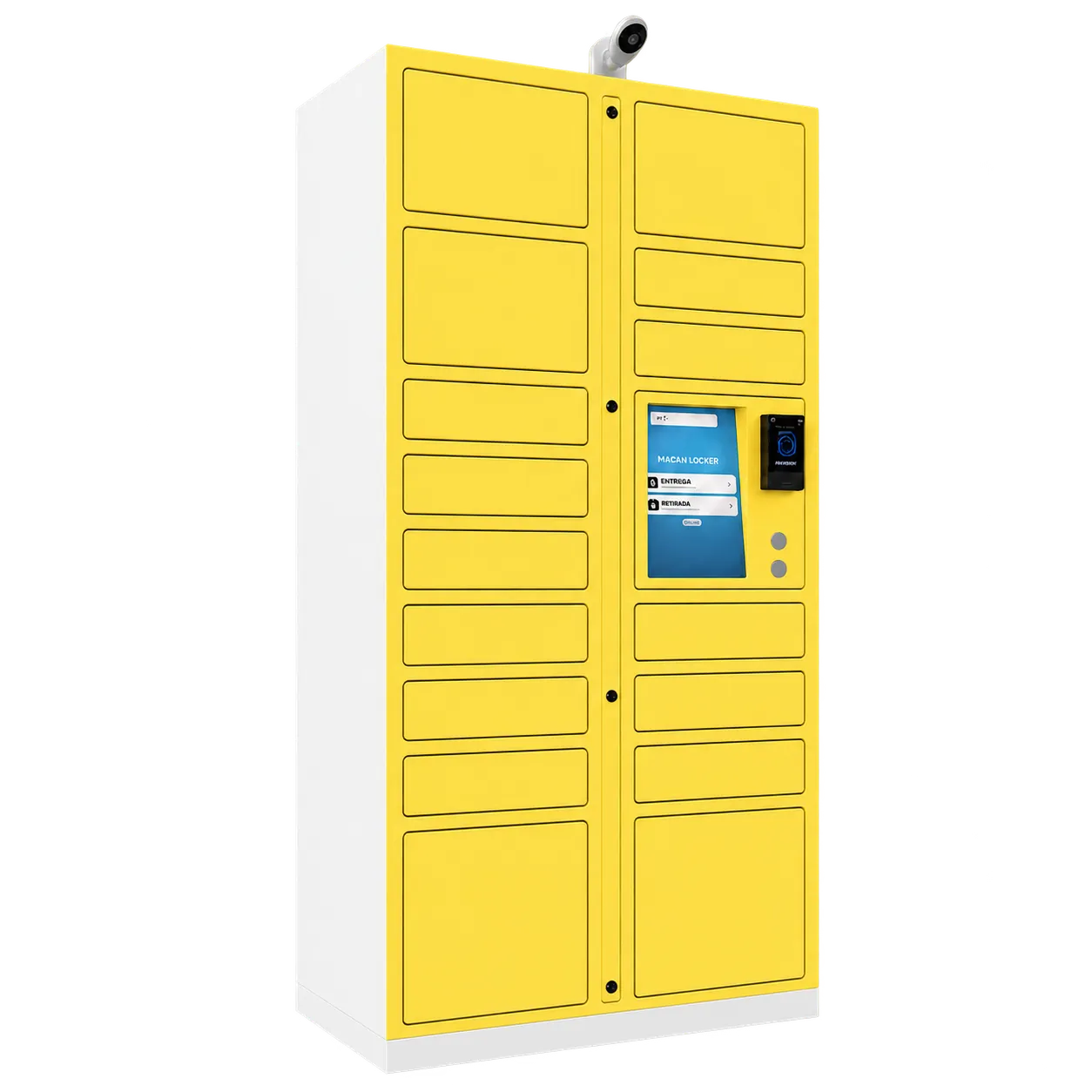 Federal Locker no acabamento Amarelo